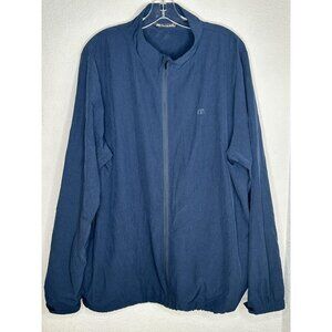Travis Mathew Jacket Mens XL Blue Full Zip Lightweight Golf Windbreaker Athletic